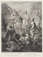 KG 13374
          <br/>
          Allegorie met Kardinaal de Fleury
          <br/>
          <em>Aveline, Pierre Alexandre (1702-1760)</em>